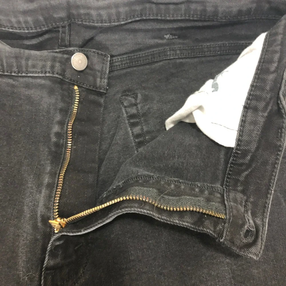 Levis 511 Slim Fit Jeans Mens W40 L34 Black Denim‎ Pants 04511-1907